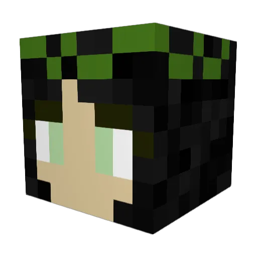 pixelatedlights Minecraft avatar head, 3D render