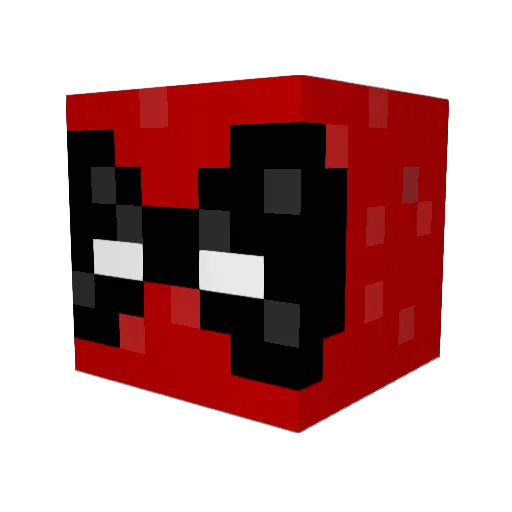 pixelbears Minecraft avatar head, 3D render