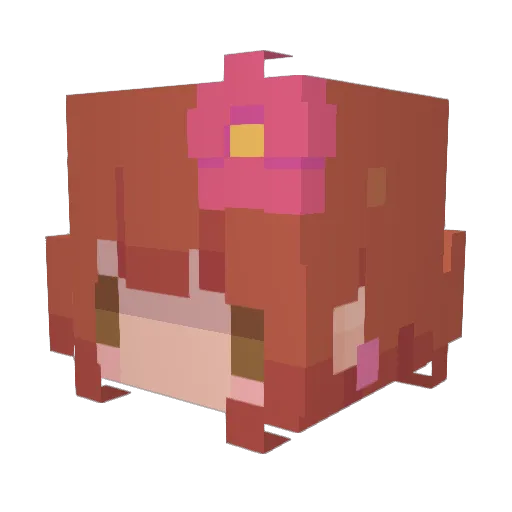 pixelchic Minecraft avatar head, 3D render