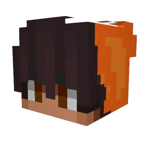 pixelcreator Minecraft avatar head, 3D render