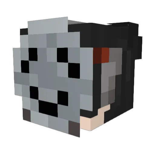 pixelcris Minecraft avatar head, 3D render