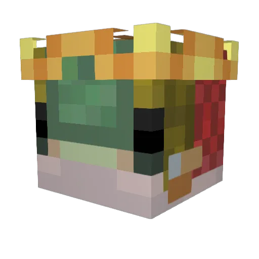 pixeldragon22 Minecraft avatar head, 3D render