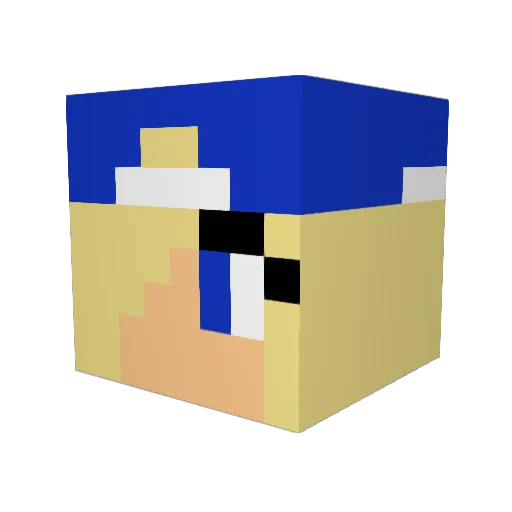 pixelmaster23 Minecraft avatar head, 3D render