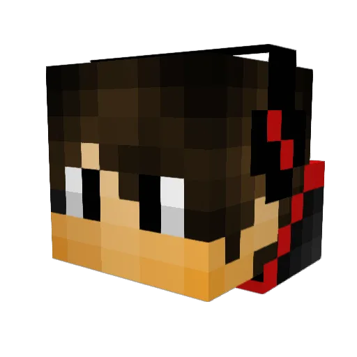pixelmon21 Minecraft avatar head, 3D render