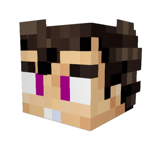 pixelni7 Minecraft avatar head, 3D render