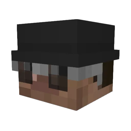 pixelplayerreal Minecraft avatar head, 3D render