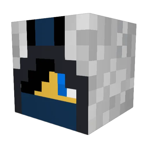 pixelx15 Minecraft avatar head, 3D render