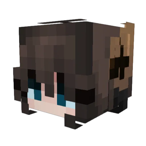 pixelyyyy Minecraft avatar head, 3D render