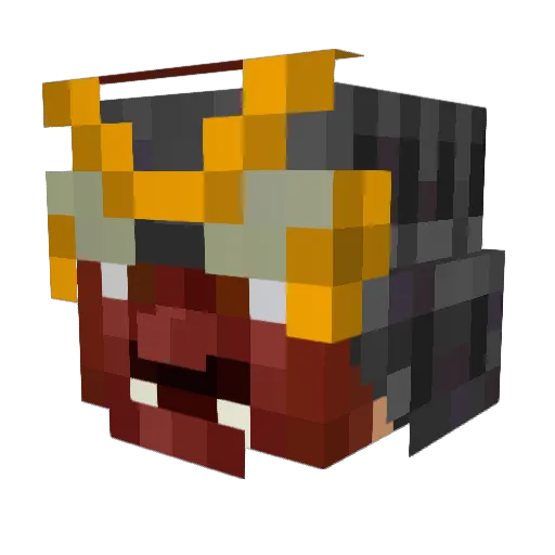 pixelzombie24 Minecraft avatar head, 3D render