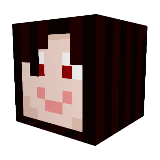 pixie05 Minecraft avatar head, 3D render