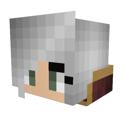pixiedragon Minecraft avatar head, 3D render