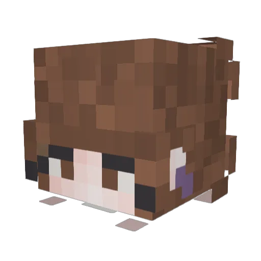 pixierm Minecraft avatar head, 3D render