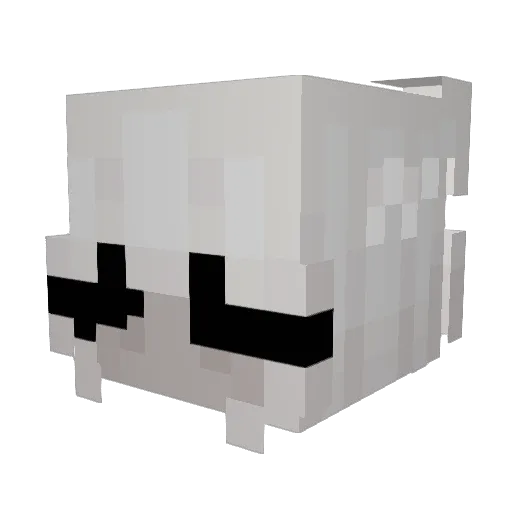 pixiescent Minecraft avatar head, 3D render
