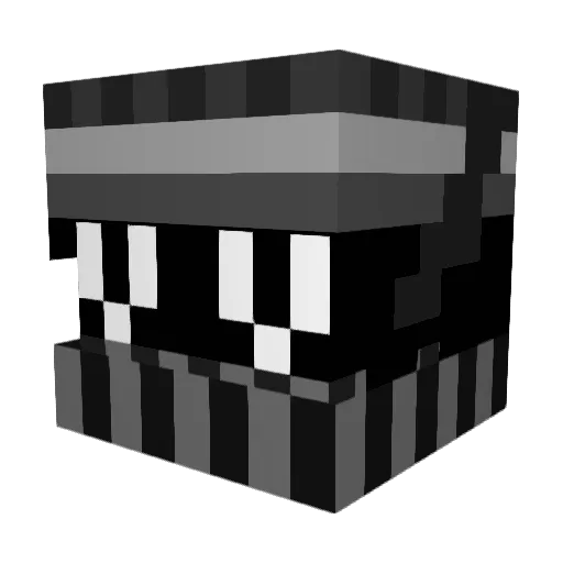 pixleidiot Minecraft avatar head, 3D render