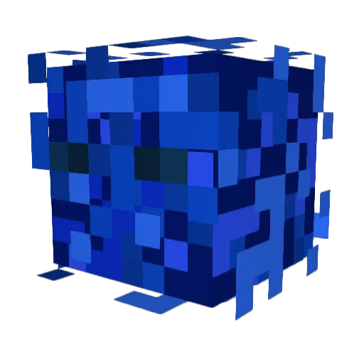 pixlf Minecraft avatar head, 3D render