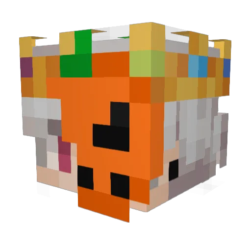 pixmmm Minecraft avatar head, 3D render