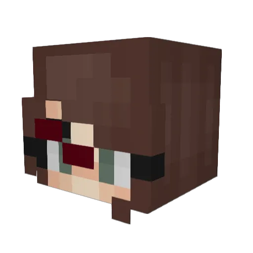 pixphoe Minecraft avatar head, 3D render