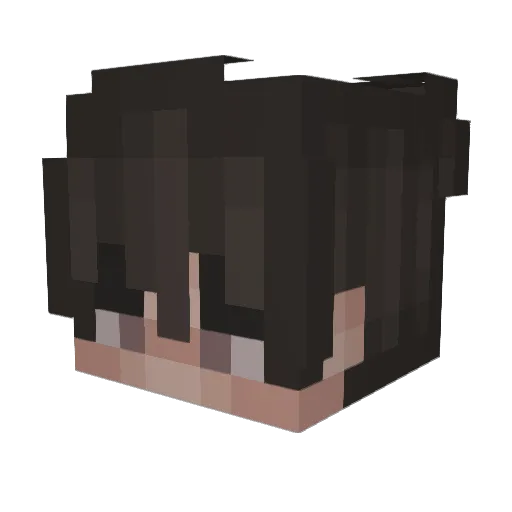 pixq Minecraft avatar head, 3D render