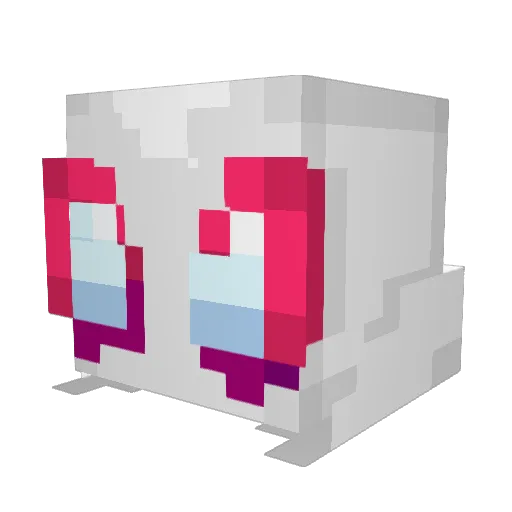 pixthria Minecraft avatar head, 3D render