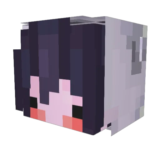 pixxelmon Minecraft avatar head, 3D render