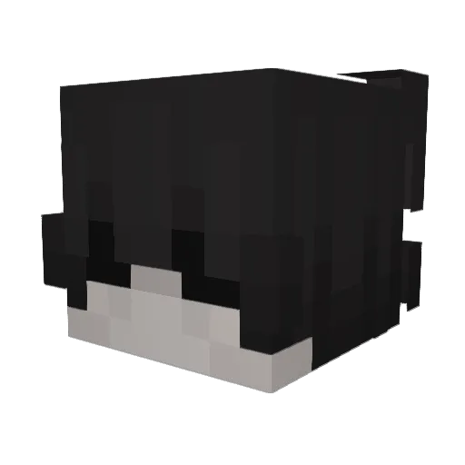 piyango Minecraft avatar head, 3D render