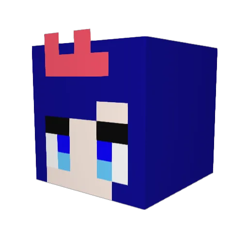 piyo_4646 Minecraft avatar head, 3D render