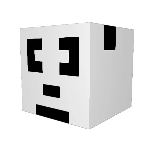 pizikiwi Minecraft avatar head, 3D render