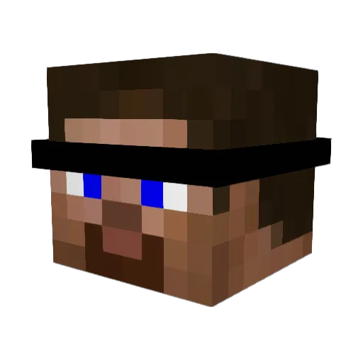 pizza_97 Minecraft avatar head, 3D render