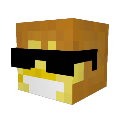pizzaboyss Minecraft avatar head, 3D render
