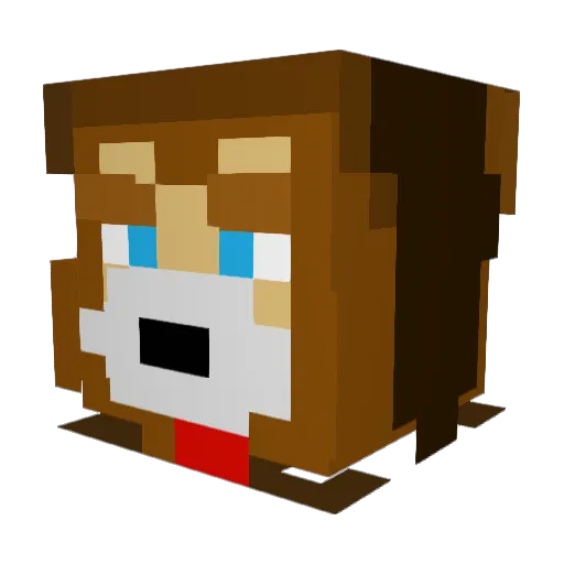 pizzadawgJasper Minecraft avatar head, 3D render