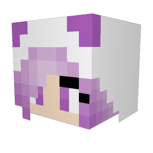pizzaela11 Minecraft avatar head, 3D render