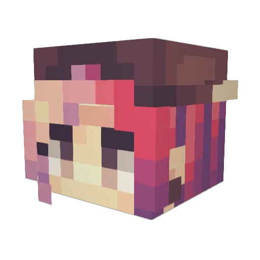 pizzahotpockets Minecraft avatar head, 3D render