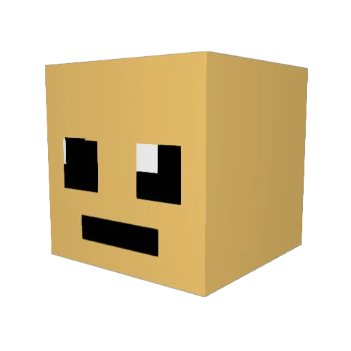 pizzak90 Minecraft avatar head, 3D render