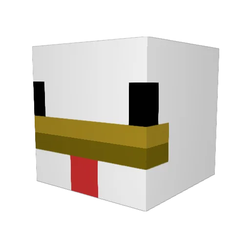 pizzalord27 Minecraft avatar head, 3D render