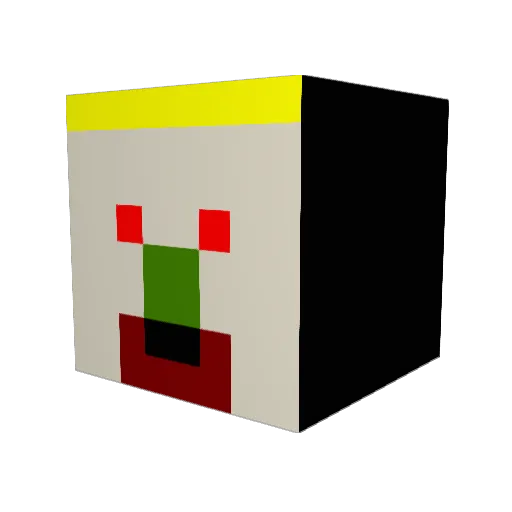 pizzalover7 Minecraft avatar head, 3D render