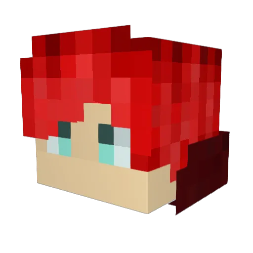 pizzaloverbh Minecraft avatar head, 3D render