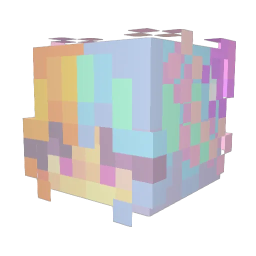 pizzamagican Minecraft avatar head, 3D render