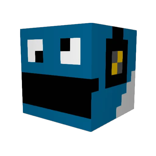 pizzaman5000 Minecraft avatar head, 3D render