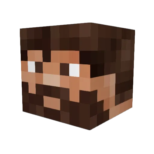pizzapiemaker Minecraft avatar head, 3D render