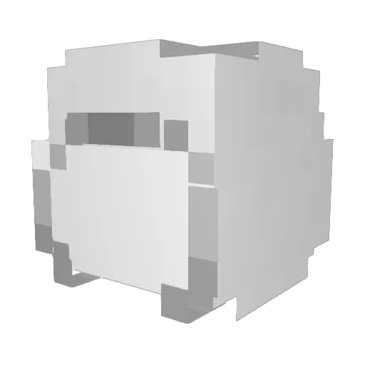 pizzapotato1 Minecraft avatar head, 3D render