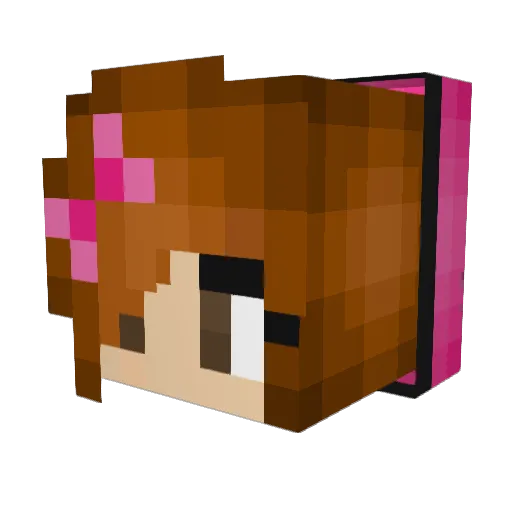 pizzarox1 Minecraft avatar head, 3D render