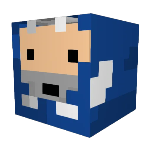 pizzilr Minecraft avatar head, 3D render