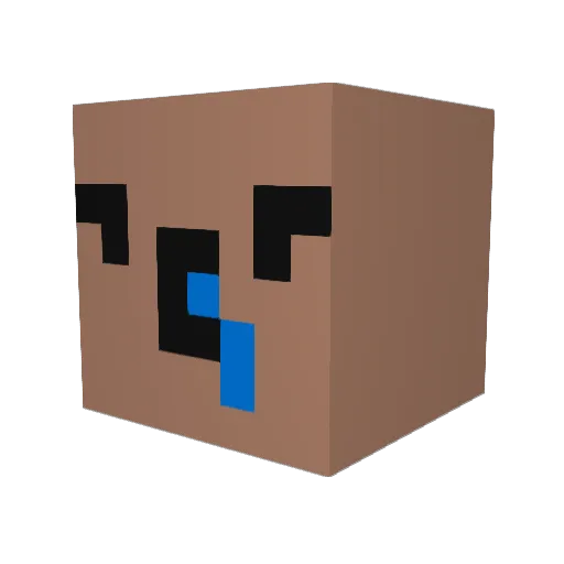 pj333342 Minecraft avatar head, 3D render