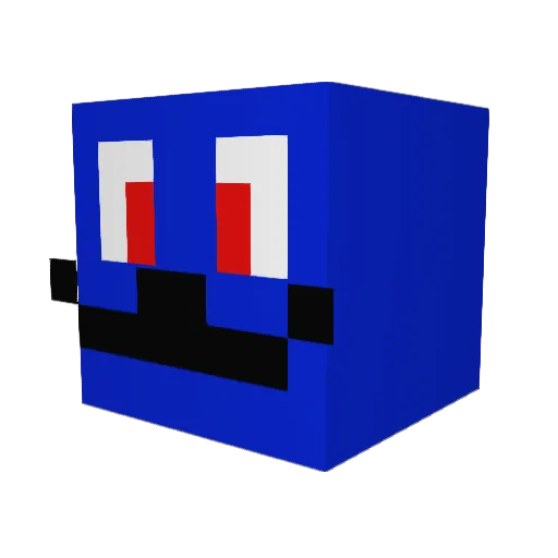 pjackp Minecraft avatar head, 3D render