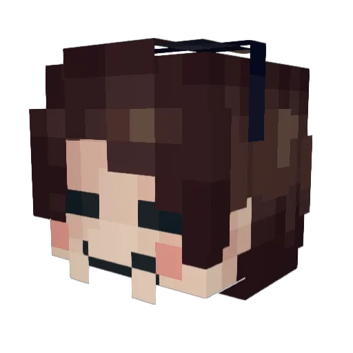 pjdocx Minecraft avatar head, 3D render