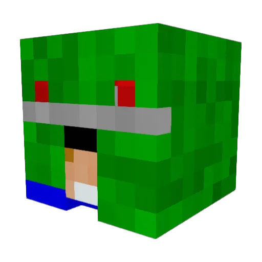pjfleury4 Minecraft avatar head, 3D render