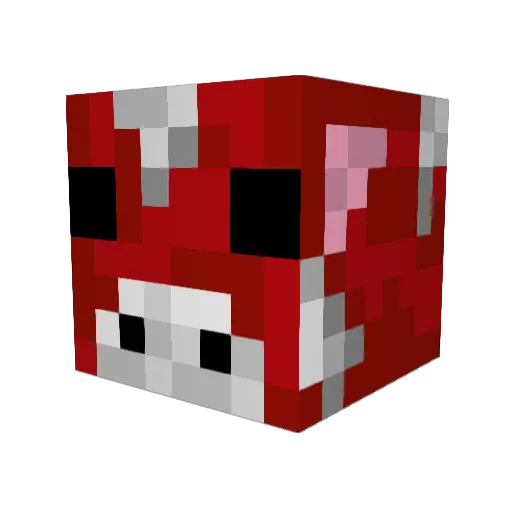 pjojt Minecraft avatar head, 3D render