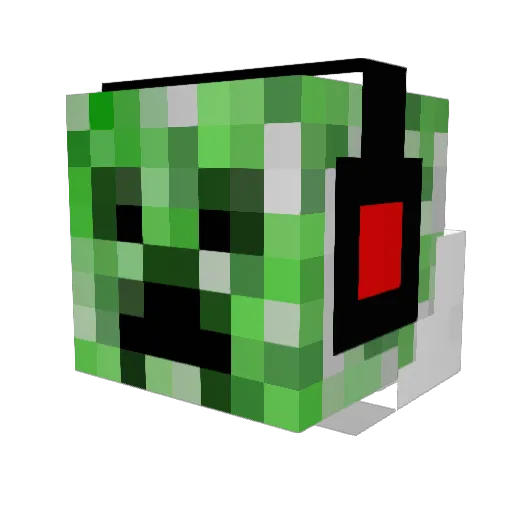 pjones8686 Minecraft avatar head, 3D render