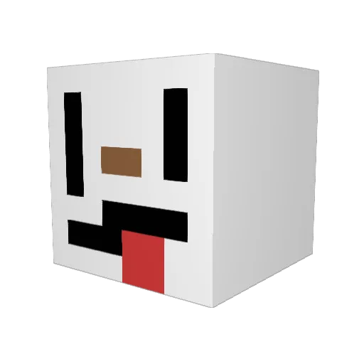 pjs0616 Minecraft avatar head, 3D render
