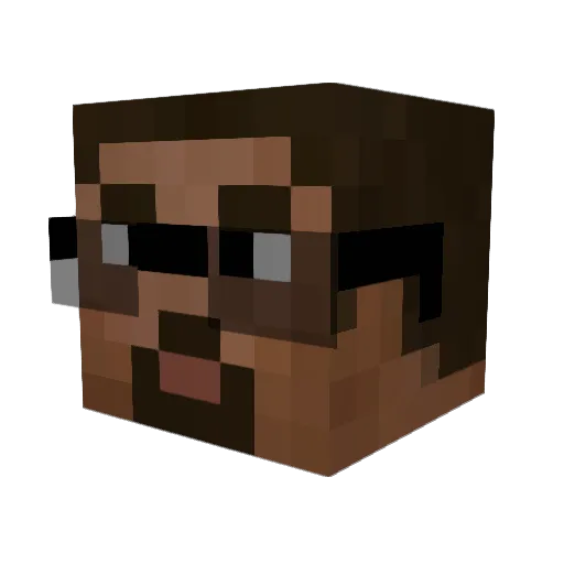 pjuice1818 Minecraft avatar head, 3D render